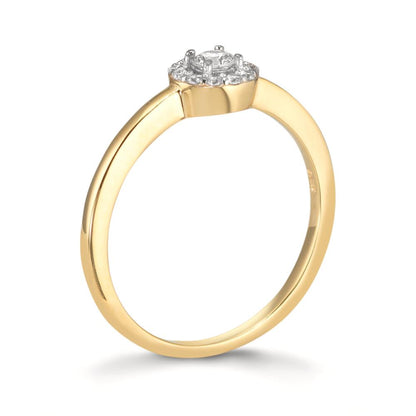 Fingerring 375/9 K Gelbgold Zirkonia