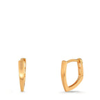 Klappcreolen 375/9 K Gelbgold
