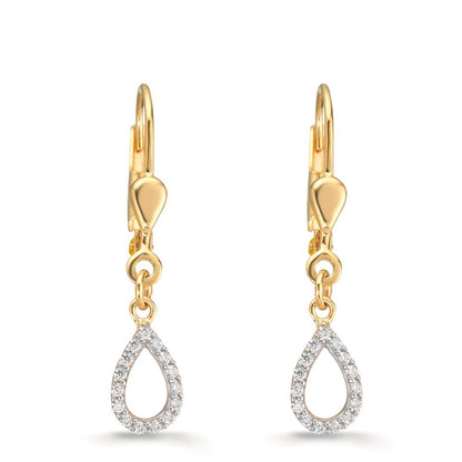 Ohrhänger 375/9 K Gelbgold Zirkonia