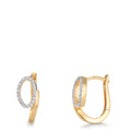 Klappcreolen 375/9 K Gelbgold Zirkonia