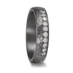 Partnerring 999 Tantal Diamant Lab Grown 0.25 ct, 10 Steine, tw-vsi