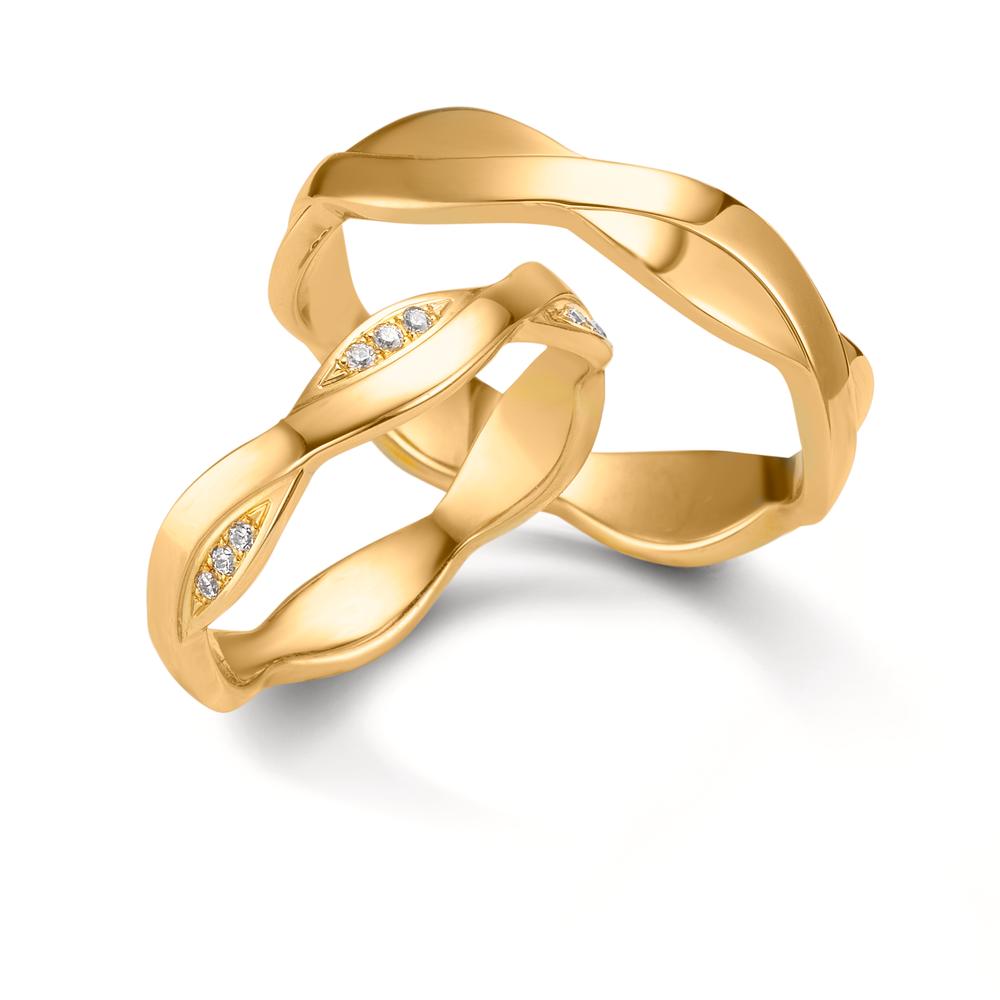 Partnerring 750/18 K Gelbgold
