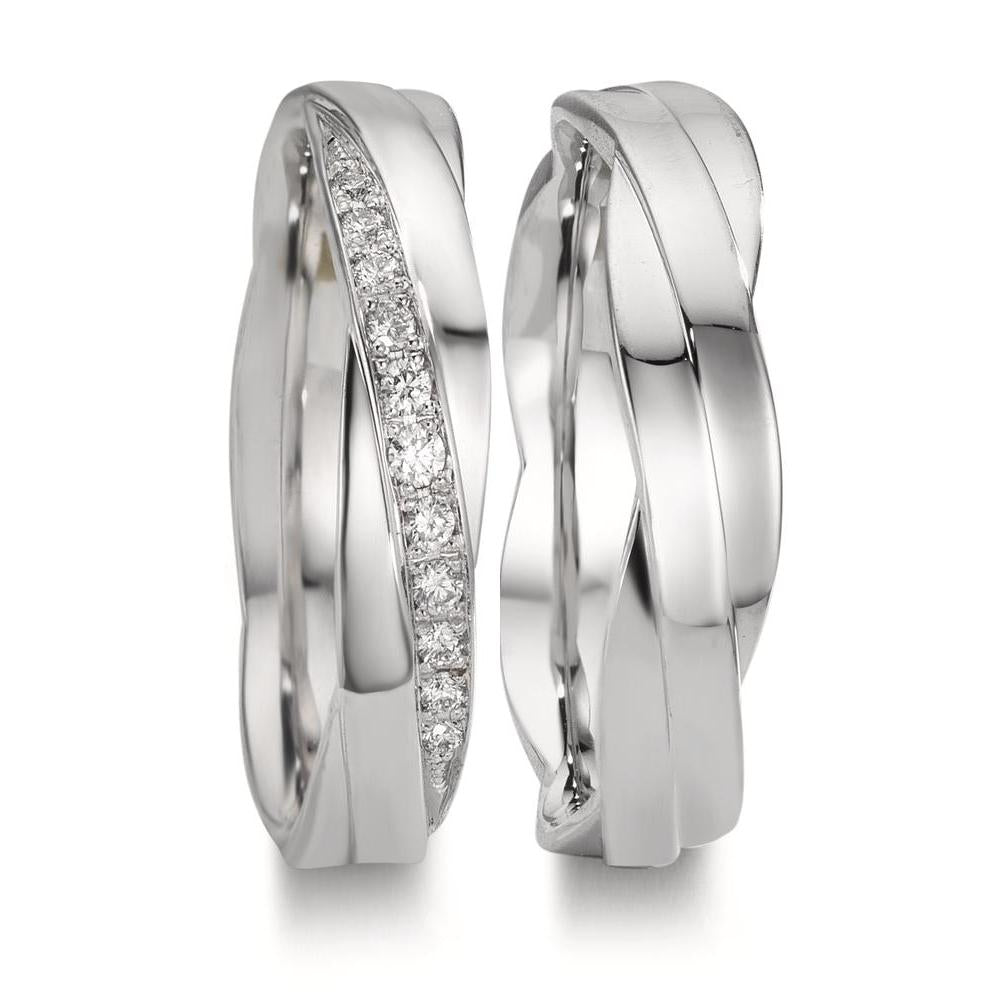 Partnerring 750/18 K Weissgold