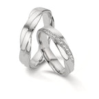 Partnerring 750/18 K Weissgold