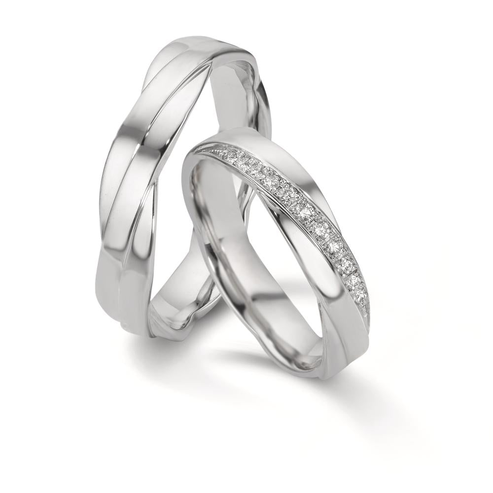 Partnerring 750/18 K Weissgold