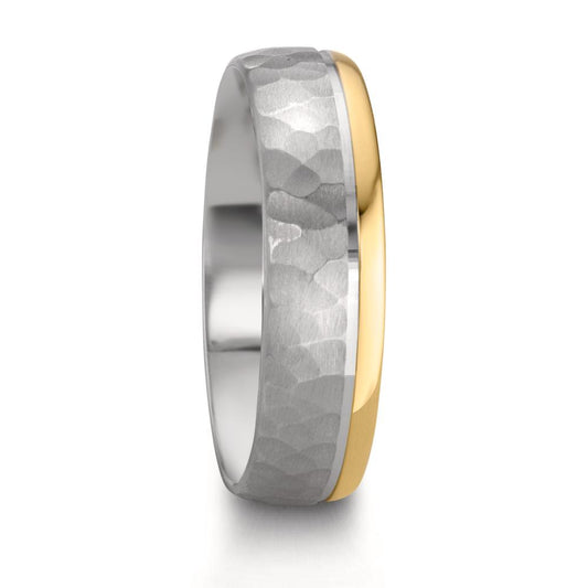 Partnerring Silber, 585/14 K Rosegold bicolor