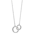 Collier Silber Zirkonia rhodiniert 40-42 cm verstellbar