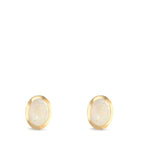 Ohrstecker 375/9 K Gelbgold Opal 2 Steine