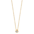 Collier 750/18 K Gelbgold Diamant 0.05 ct, w-si 42-45 cm verstellbar