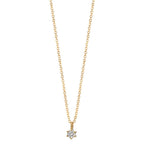 Collier 750/18 K Gelbgold Diamant 0.05 ct, w-si 42-45 cm verstellbar