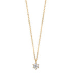 Collier 750/18 K Gelbgold Diamant 0.10 ct, w-si 42-45 cm verstellbar