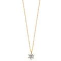 Collier 750/18 K Gelbgold Diamant 0.25 ct, w-si 42-45 cm verstellbar