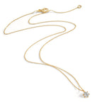 Collier 750/18 K Gelbgold Diamant 0.25 ct, w-si 42-45 cm verstellbar