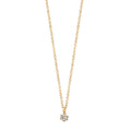 Collier 750/18 K Gelbgold Diamant 0.03 ct, w-si 42-45 cm verstellbar