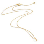 Collier 750/18 K Gelbgold Diamant 0.03 ct, w-si 42-45 cm verstellbar