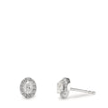 Ohrstecker 750/18 K Weissgold Diamanten 0.58 ct, w-si