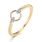 Fingerring 375/9 K Gelbgold Zirkonia 6 Steine