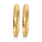 Partnerring 750/18 K Gelbgold Diamant 0.014 ct, w-si