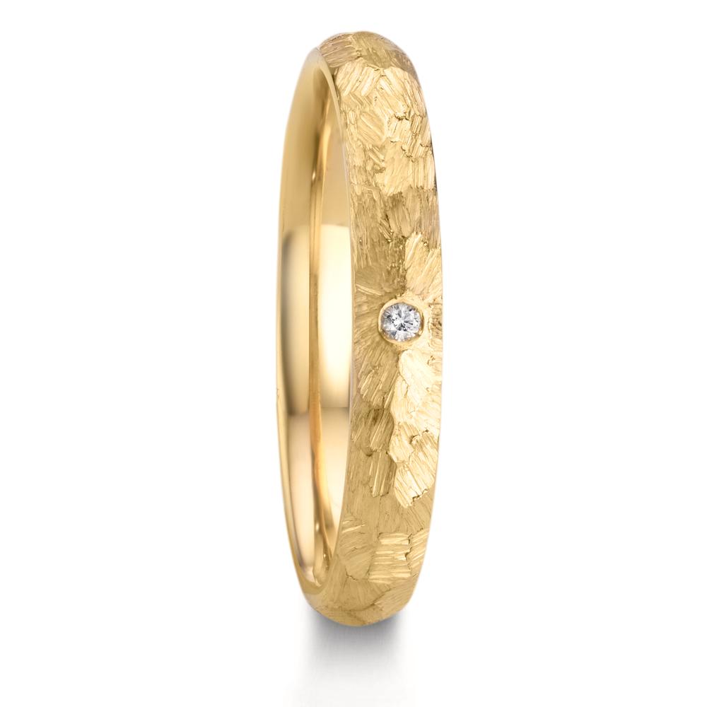 Partnerring 750/18 K Gelbgold Diamant 0.014 ct, w-si