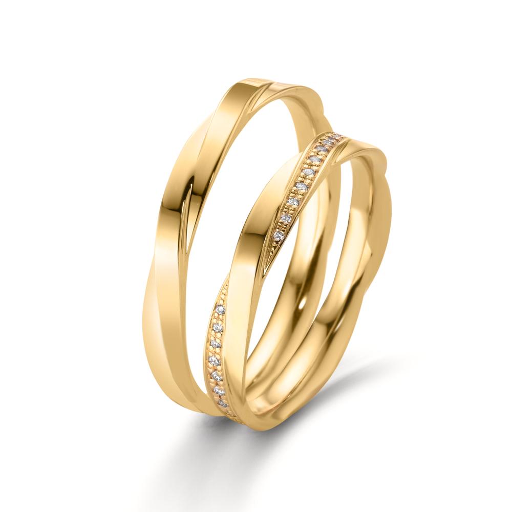 Partnerring 750/18 K Gelbgold