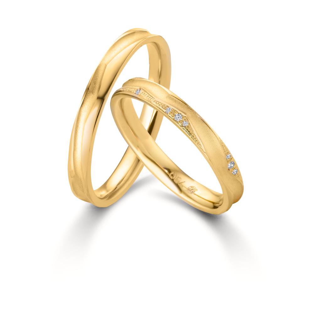 Partnerring 750/18 K Gelbgold