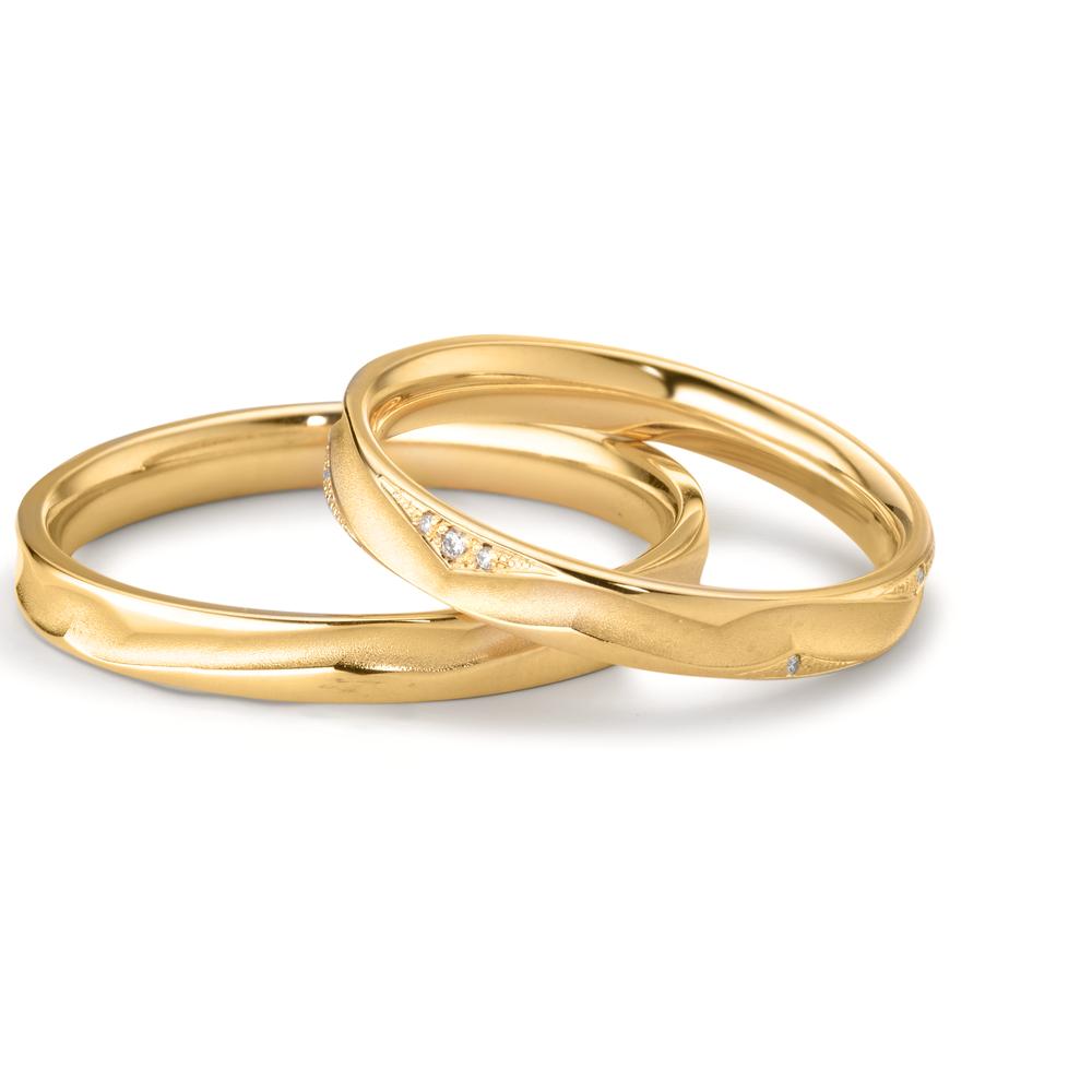 Partnerring 750/18 K Gelbgold