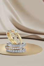 Solitär Ring 750/18 K Gelbgold Diamant 0.20 ct, w-si